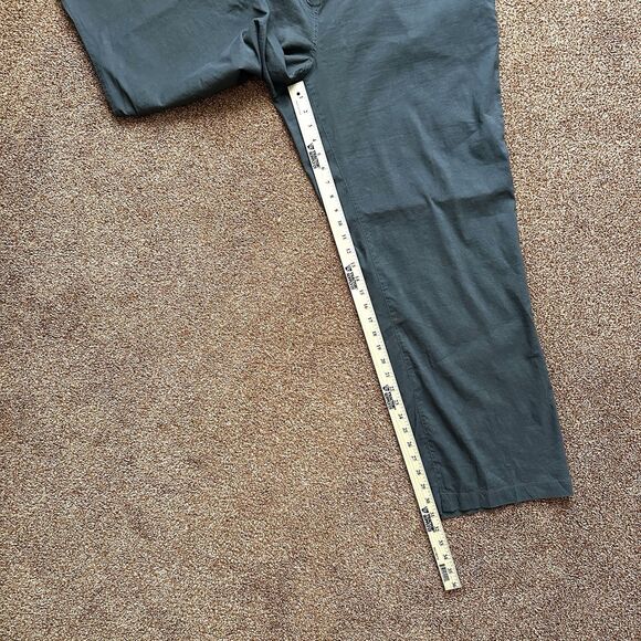 Eileen Fisher Linen Blend Pants Women’s 18w Wide Leg High Rise Grey - Picture 8 of 10